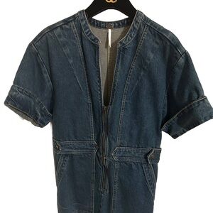 Denim Free People Dress size. Medium